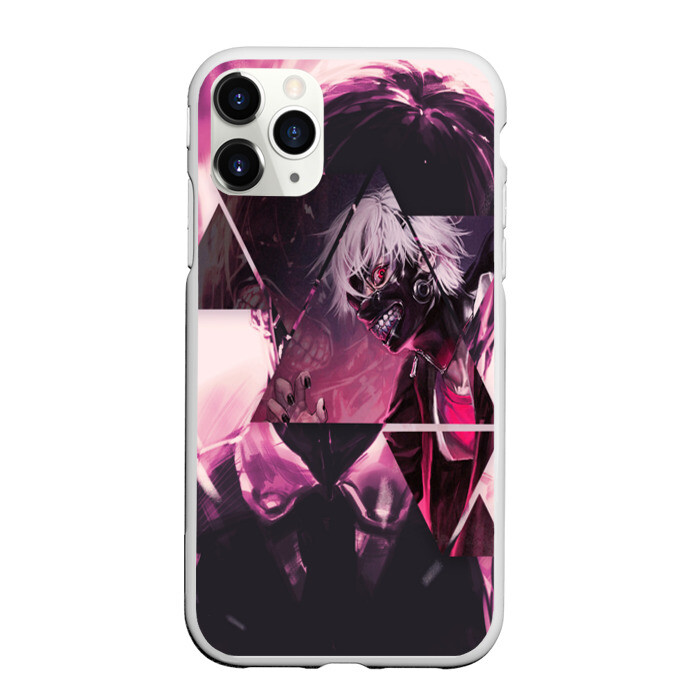 Чехол для iPhone 11 Pro матовый Одноглазый король Канеки фото