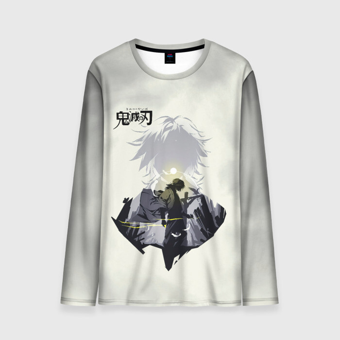 Мужской лонгслив 3D Giyuu Tomiyoka Kimetsu no Yaib фото
