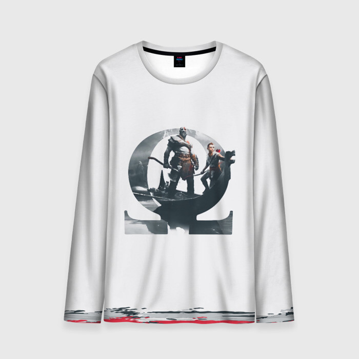 Мужской лонгслив 3D На пути в Асгард GOW фото