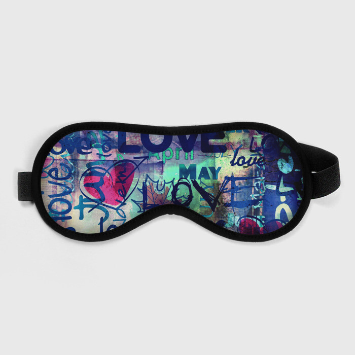 Маска для сна 3D LOVE фото