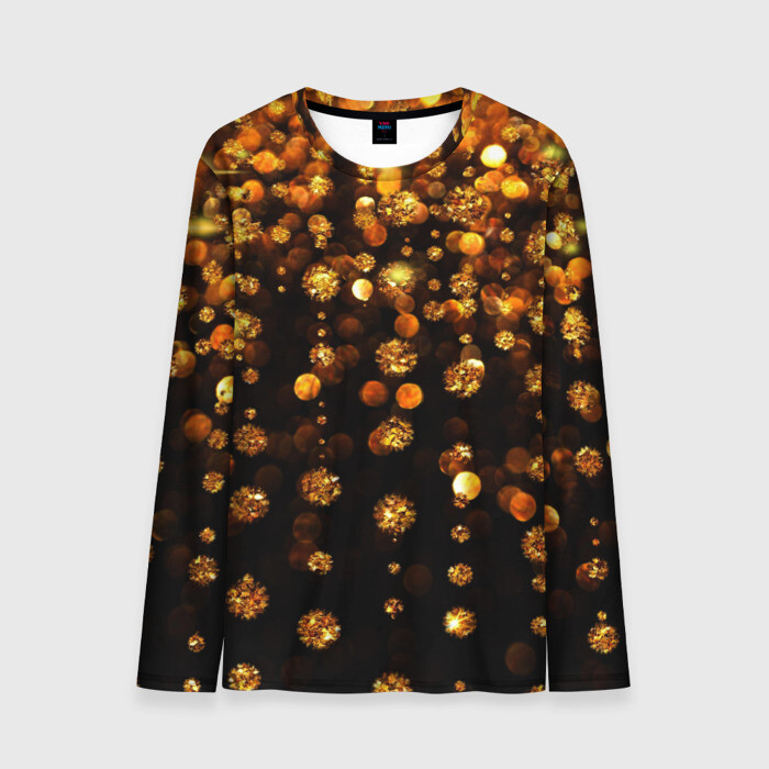 Мужской лонгслив 3D GOLDEN RAIN фото