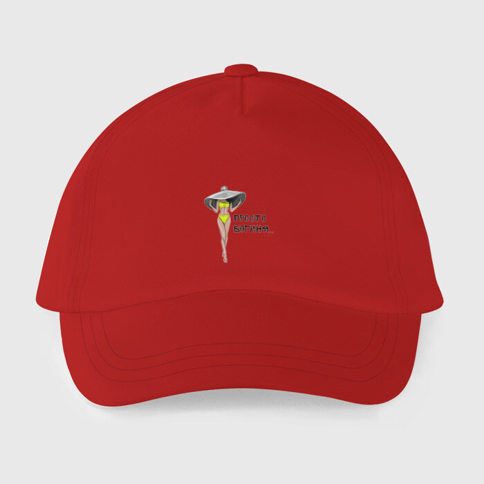 Детская бейсболка Богиня в желтом купальнике фото