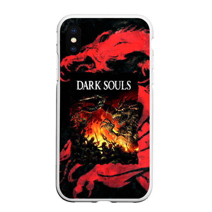 Чехол для iPhone XS Max матовый DARKSOULS | DRAGON AGE фото
