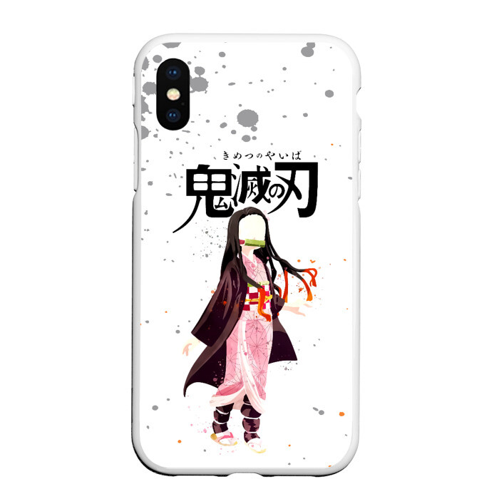 Чехол для iPhone XS Max матовый Nezuko Kamado Kimetsu no Yaiba фото