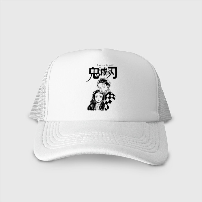 Кепка тракер с сеткой Танджиро и Незуко Kimetsu no Yaiba фото