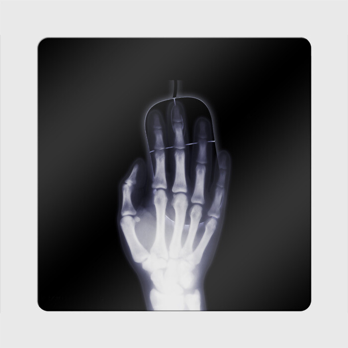 Магнит виниловый Квадрат X-Ray hand фото