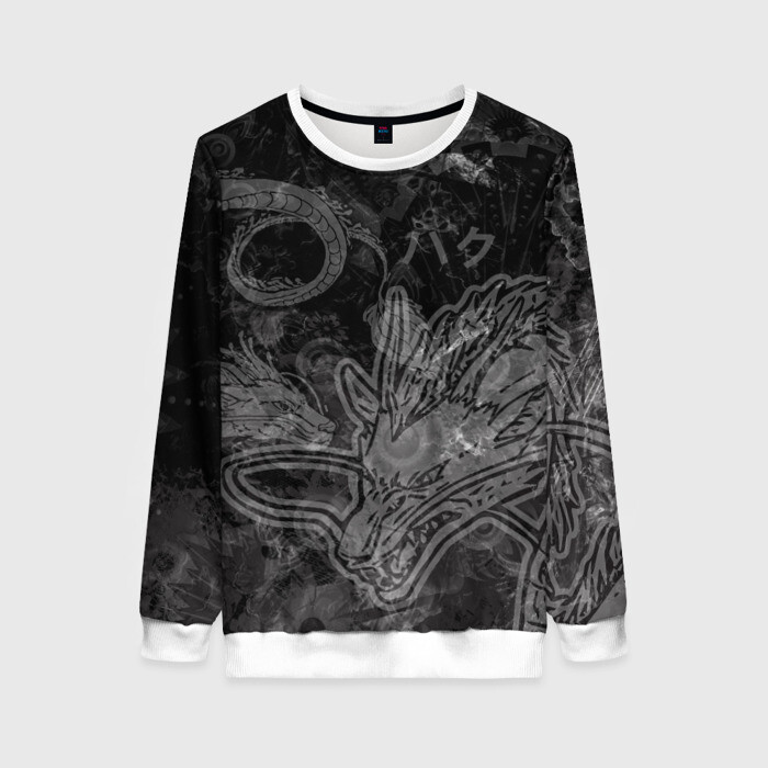 Женский свитшот 3D Haku Dragon фото