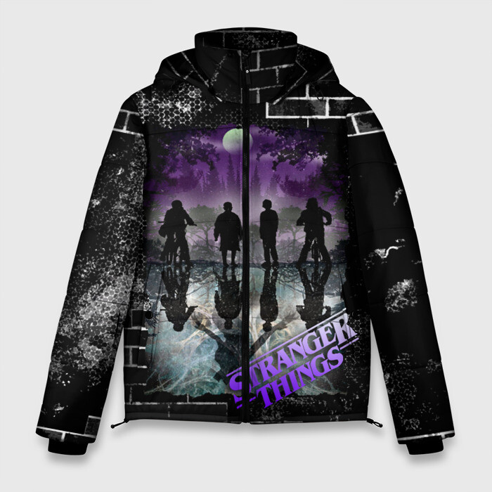 Мужская зимняя куртка 3D Stranger Things |Странные дела фото