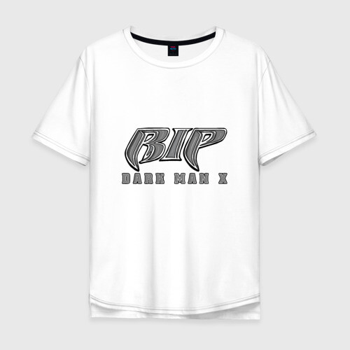 Мужская футболка хлопок Oversize RIP - Dark Man X фото