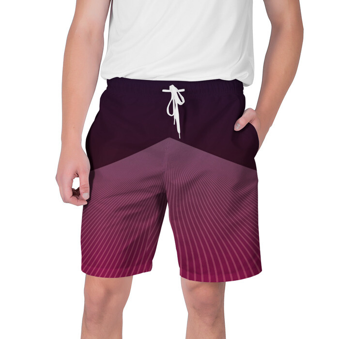 Мужские шорты 3D Неоновая дорога фото