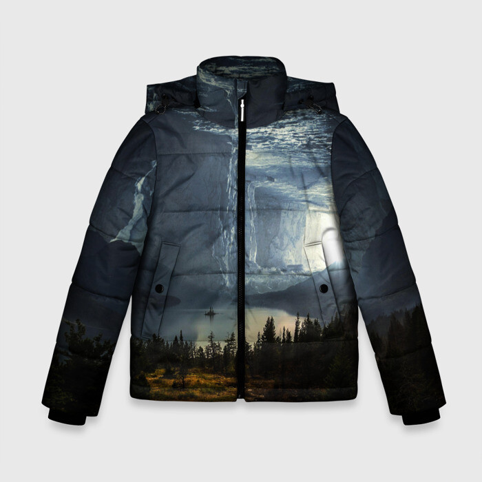 Зимняя куртка для мальчиков 3D Фантастический пейзаж фото