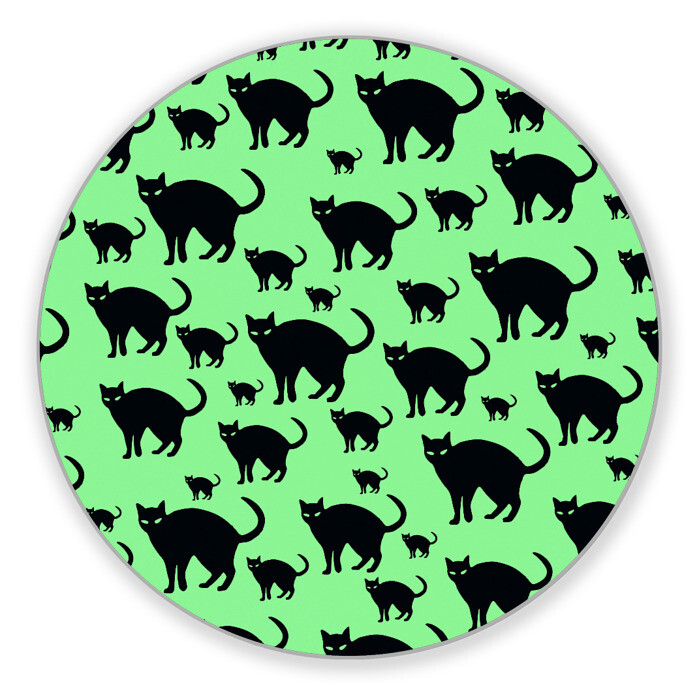 Коврик для мышки круглый Кошачий фон фото