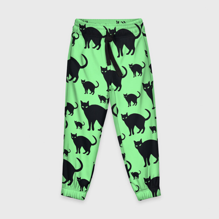 Детские брюки 3D Кошачий фон фото