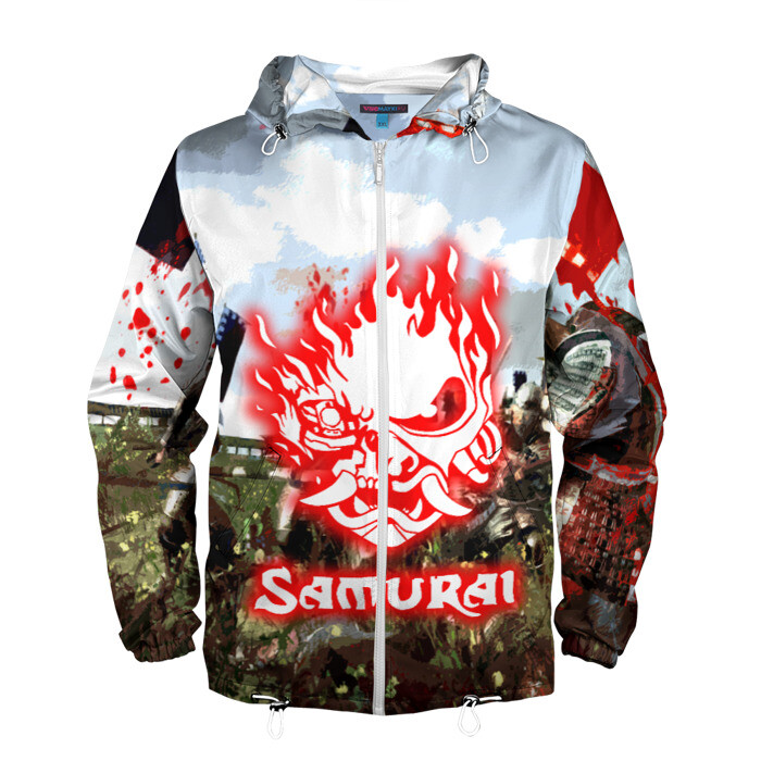 Мужская ветровка 3D SAMURAI CYBERPUNK фото