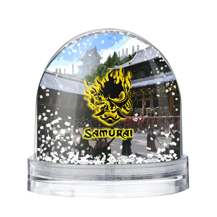Снежный шар SAMURAI & CYBERPUNK 2077 фото