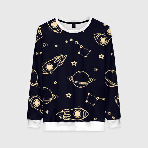 Женский свитшот 3D космос фото