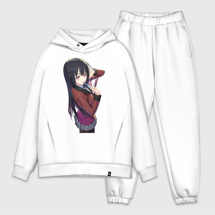 Мужской костюм хлопок OVERSIZE Kakegurui Yumeko Jabami фото