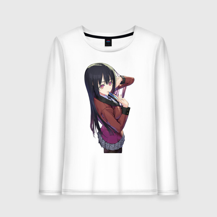 Женский лонгслив хлопок Kakegurui Yumeko Jabami фото