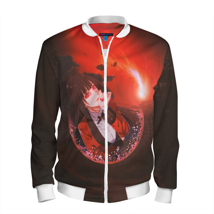 Мужской бомбер 3D Kakegurui Yumeko Jabami art фото