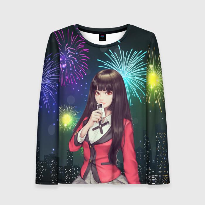 Женский лонгслив 3D Anime Girl фото