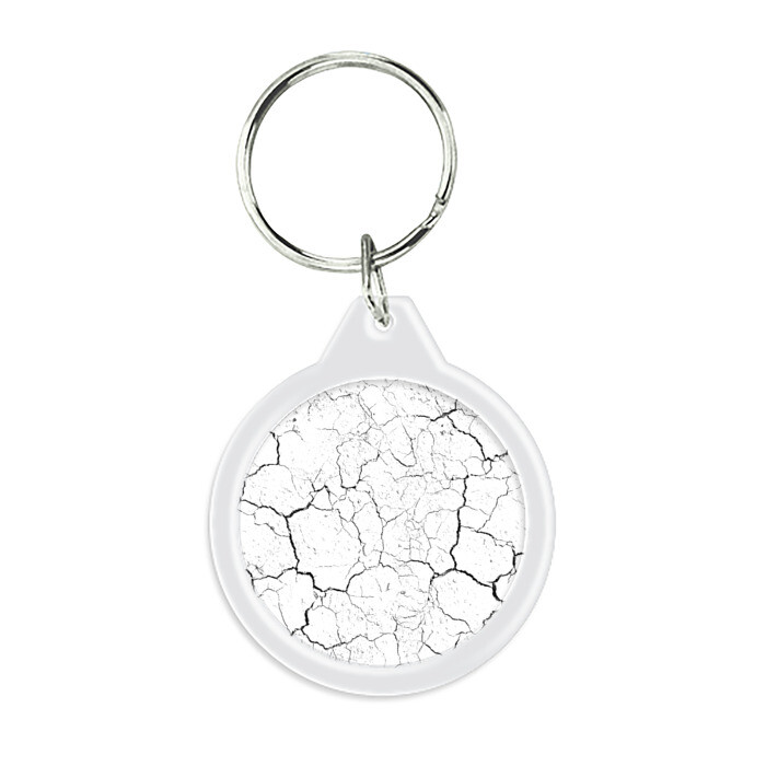 Брелок круглый трещины фото