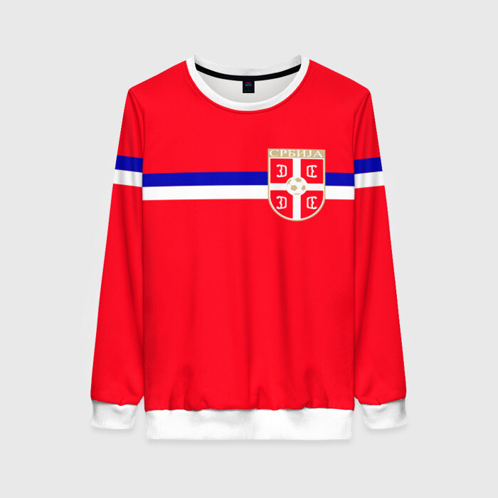 Женский свитшот 3D Сборная Сербии. фото
