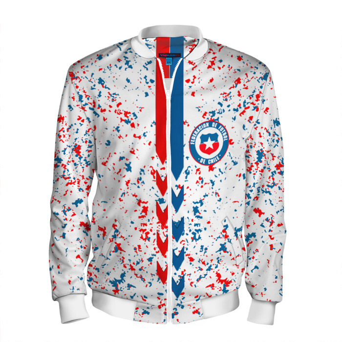 Мужской бомбер 3D Сборная Чили. фото