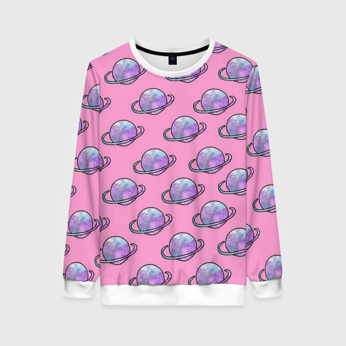 Женский свитшот 3D Сатурн фото