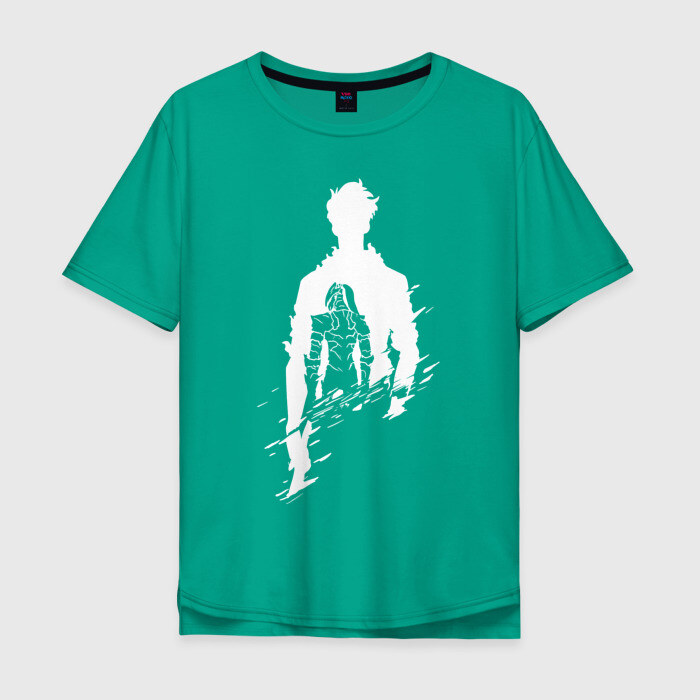 Мужская футболка хлопок Oversize СОН ДЖИН ВУ SOLO LEVELING фото