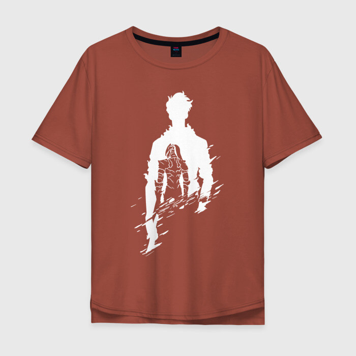 Мужская футболка хлопок Oversize СОН ДЖИН ВУ SOLO LEVELING фото