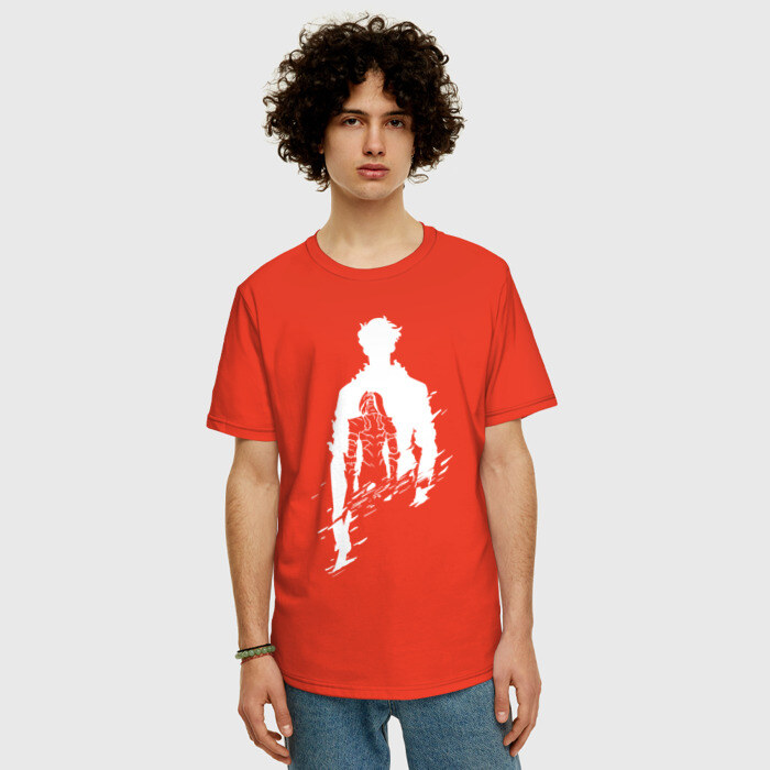 Мужская футболка хлопок Oversize СОН ДЖИН ВУ SOLO LEVELING фото