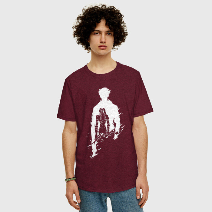 Мужская футболка хлопок Oversize СОН ДЖИН ВУ SOLO LEVELING фото