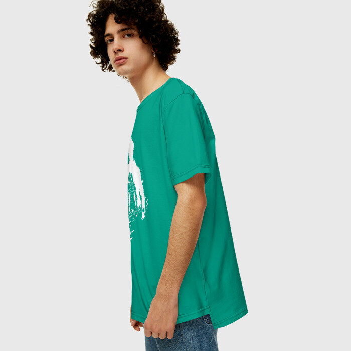 Мужская футболка хлопок Oversize СОН ДЖИН ВУ SOLO LEVELING фото