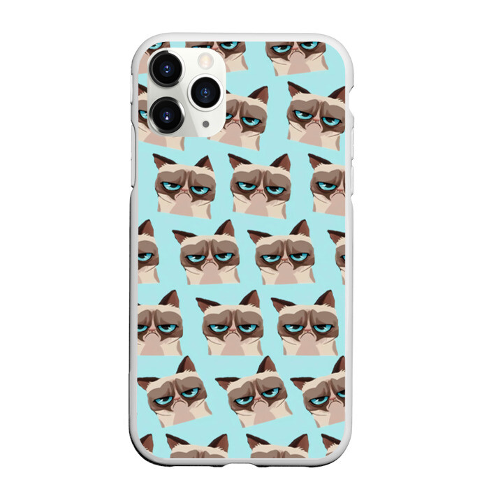 Чехол для iPhone 11 Pro матовый Грустный котик фото