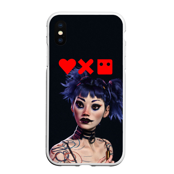 Чехол для iPhone XS Max матовый Love, Death and Robots | Lora (Z) фото