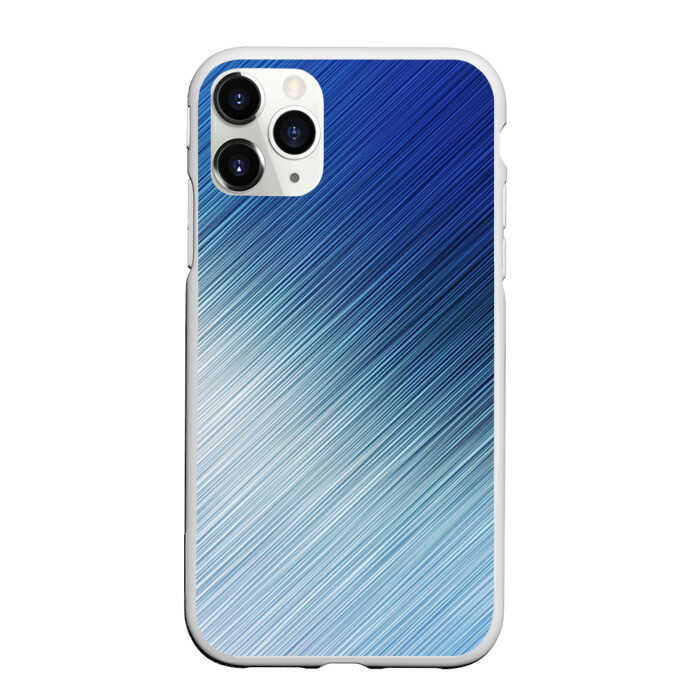 Чехол для iPhone 11 Pro матовый Текстура. Оттенки льда фото