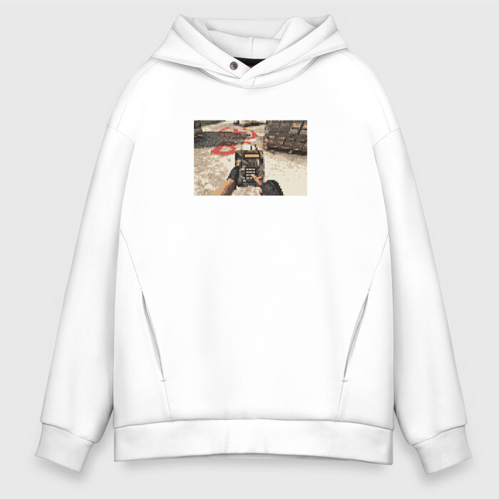 Мужское худи Oversize хлопок CS GO Вышивка фото