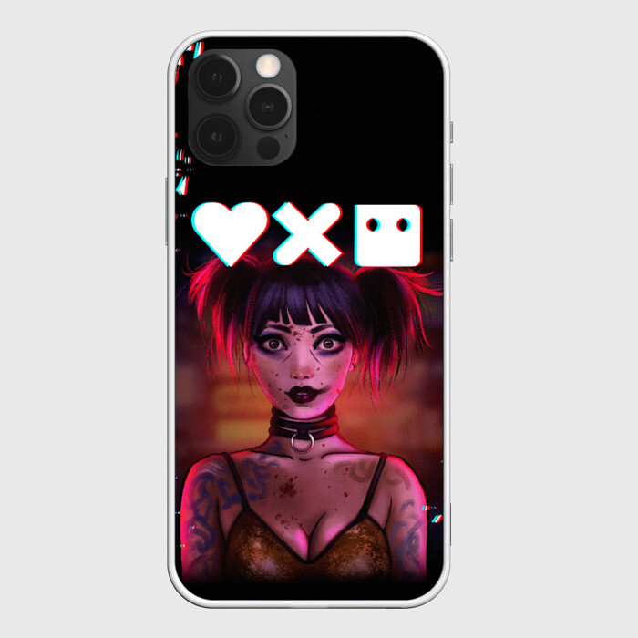 Чехол для iPhone 12 Pro Love, Death and Robots | Lora Glitch (Z) фото