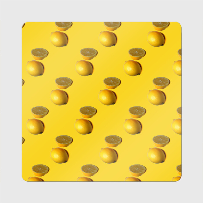 Магнит виниловый Квадрат Летние лимоны фото