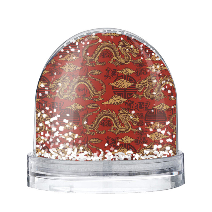 Игрушка Снежный шар Дракон фото