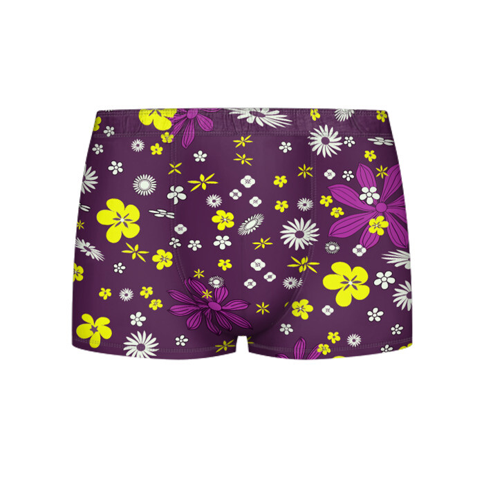 Мужские трусы 3D Цвета цветов дизайн фото