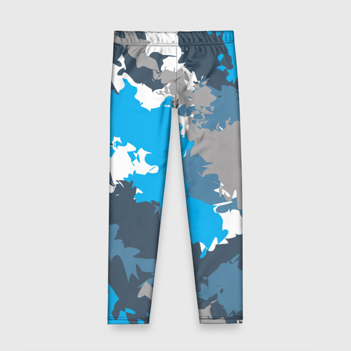 Детские леггинсы 3D Камуфляж (ледяной) фото