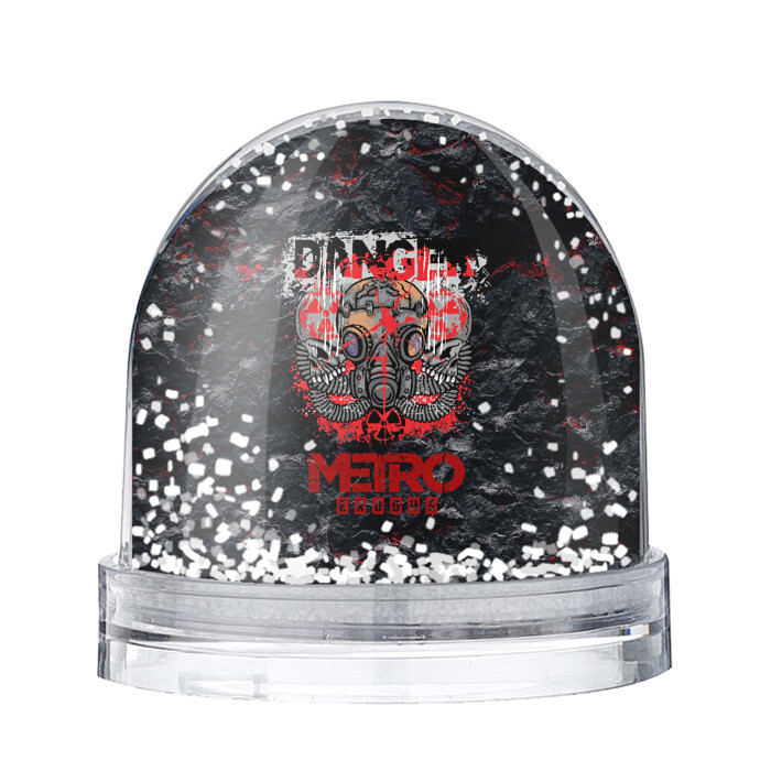 Игрушка Снежный шар Metro противогаз фото