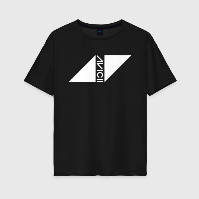 Женская футболка хлопок Oversize АВИЧИ AVICII фото