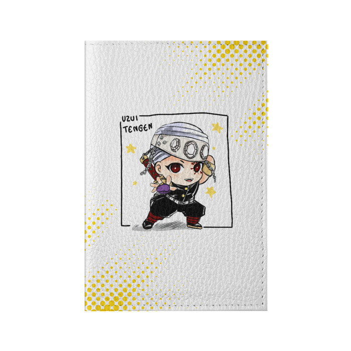 Обложка для паспорта матовая кожа Uzui Tengen Kimetsu no Yaiba фото