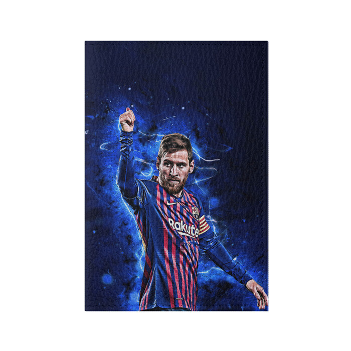 Обложка для паспорта матовая кожа Lionel Messi | Barcelona | 10 фото