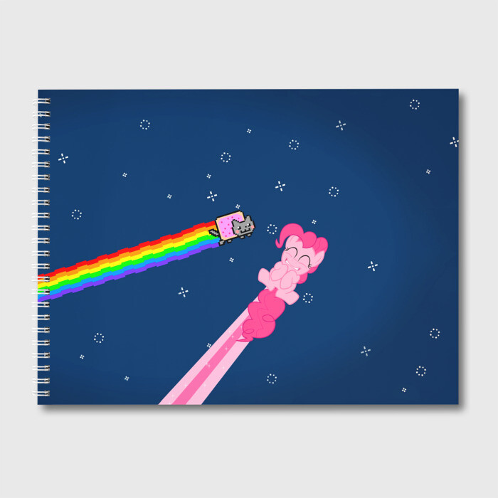 Альбом для рисования Nyan cat x Pony фото