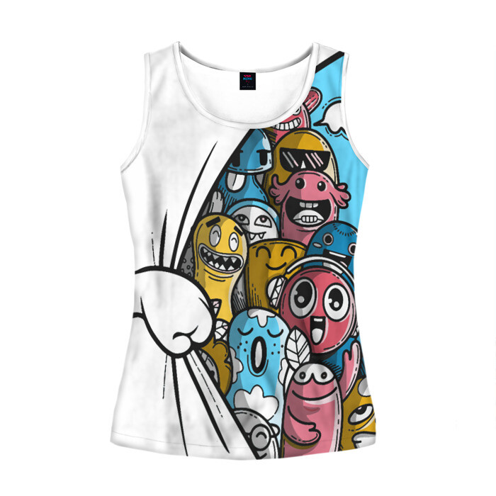 Женская майка 3D Монстрики фото