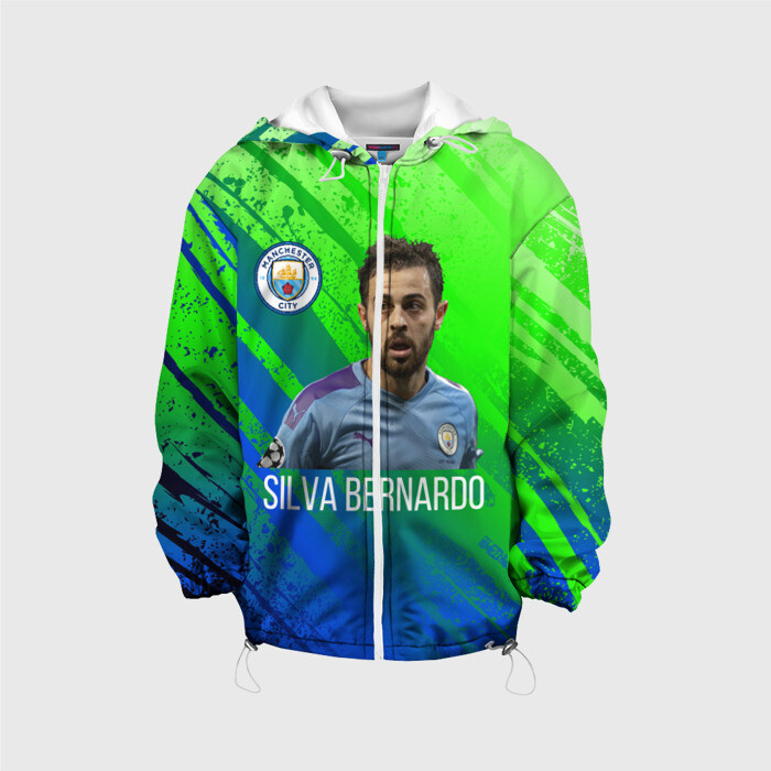 Детская куртка 3D Бернарду Силва Манчестер Сити фото