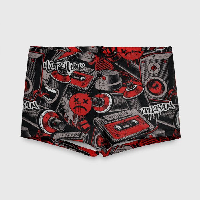 Детские купальные плавки 3D Hip hop Urban style фото